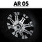 1.9 AR05 5 Lug Aluminum Beadlock Wheels (2)