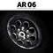 1.9 AR06 6 Lug Aluminum Beadlock Wheels (2)