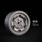 1.9 SR05 Beadlock Wheels Uncoated Silver (2)