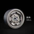 1.9 SR05 Beadlock Wheels Uncoated Silver (2)