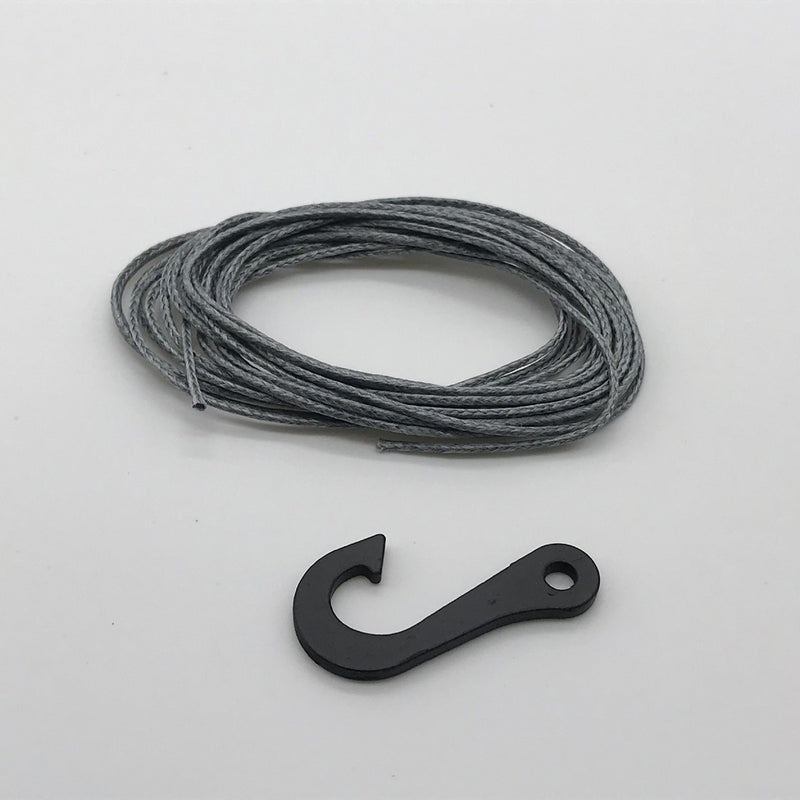 Synthetic Winch Line with Steel Hook