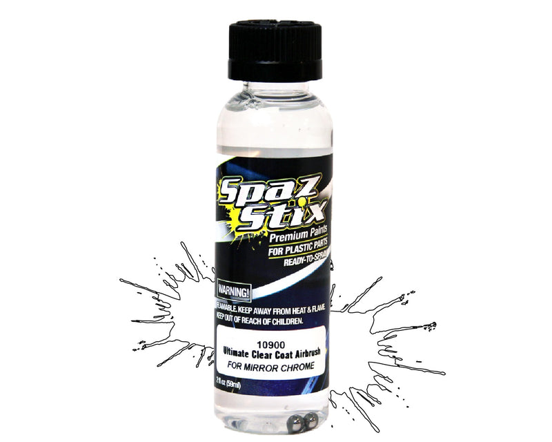 Ultimate Clear Coat Airbrush Paint 2oz for Mirror Chrome