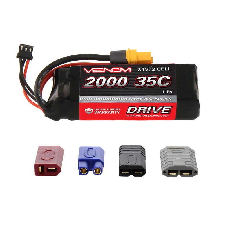 DRIVE 35C 2S 2000mAh 7.4V LiPo Battery with UNI 2.0 Plug