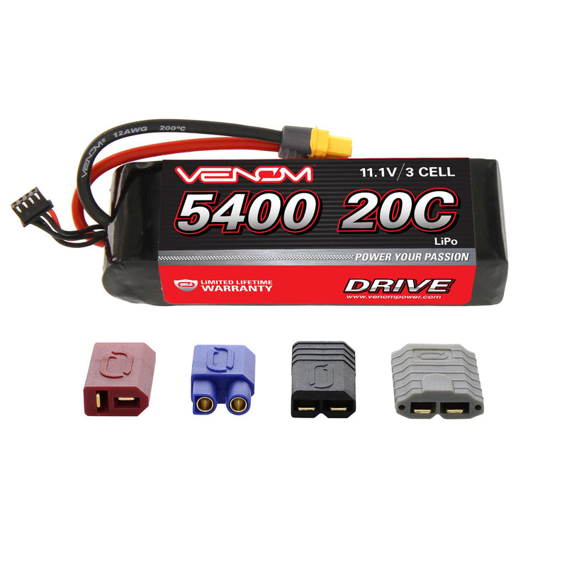 DRIVE 20C 3S 5400mAh 11.1V LiPo Battery with UNI 2.0 Plug